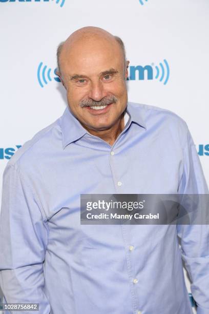 Dr. Phil visits the SiriusXM Studios on September 7, 2018 in New York City.