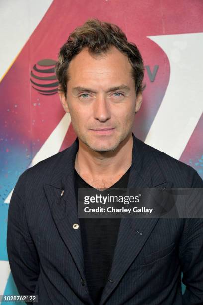 Jude Law stops by DIRECTV House presented by AT&T during Toronto International Film Festival 2018 at Momofuku Toronto on September 7, 2018 in...