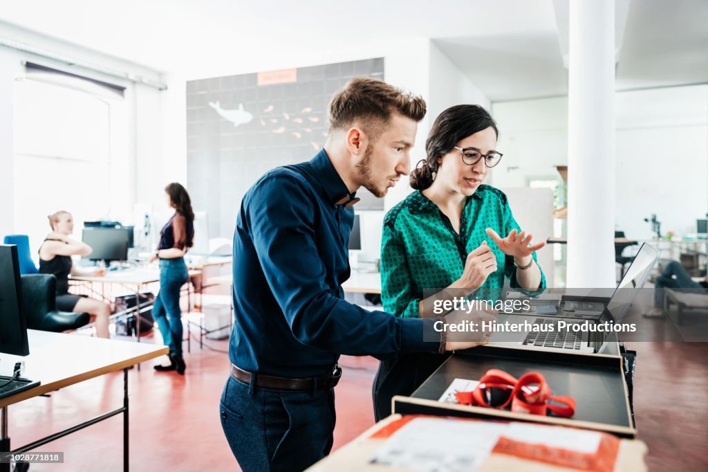 Startup Business Employees Working At The Office