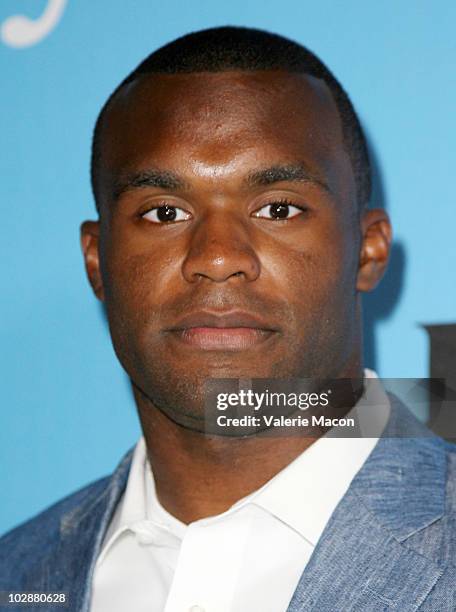 Athlete Myron Rolle arrives at the Fat Tuesday Pre-ESPYs Party at Boulevard3 on July 13, 2010 in Hollywood, California.