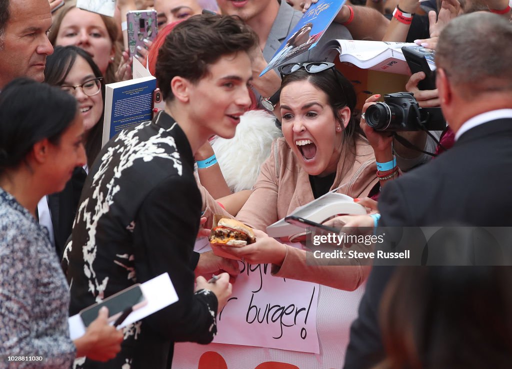 The red carpet for the World Premiere of the movie BEAUTIFUL BOY at the Toronto International Film Festival