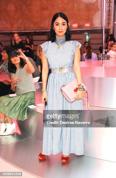 Actress attends the Kate Spade New York Fashion Show during New York Fashion Week at New York Public Library on September 7, 2018 in New York City.