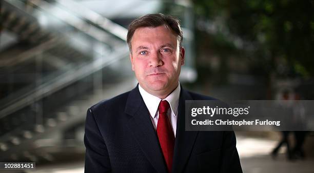 Labour Party leadership candidate Ed Balls poses for a portrait in Portcullis House, Westminster on June 15, 2010 in London, England. Ed Balls, David...