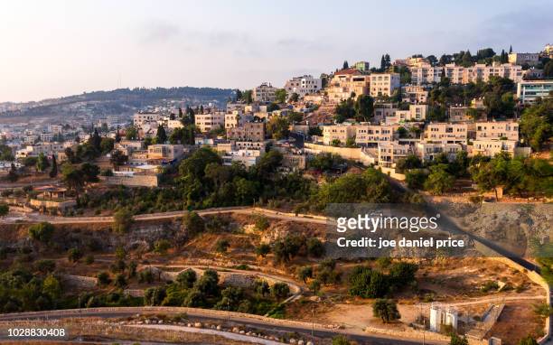 abu tor, jerusalem, israel - jerusalem sunrise stock pictures, royalty-free photos & images