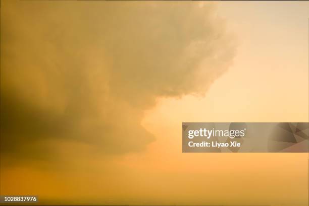 clouds in sandstorm - sand storm stock pictures, royalty-free photos & images