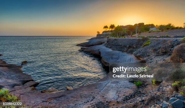 The Bahia Del Duque bay is seen at Costa Adeje on August 22, 2018 in Tenerife, Spain. Costa Adeje is one of the most popular tourist destinations at...