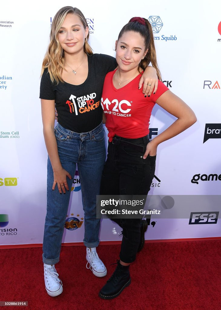 Maddie Ziegler and Mackenzie Ziegler arrives at the Stand Up To... News