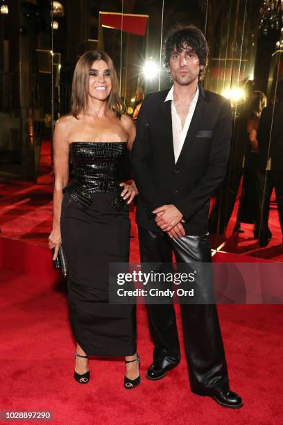 Carine Roitfeld and Sebastian Faena attend as Harper's BAZAAR Celebrates "ICONS By Carine Roitfeld" at the Plaza Hotel on September 7, 2018 in New...