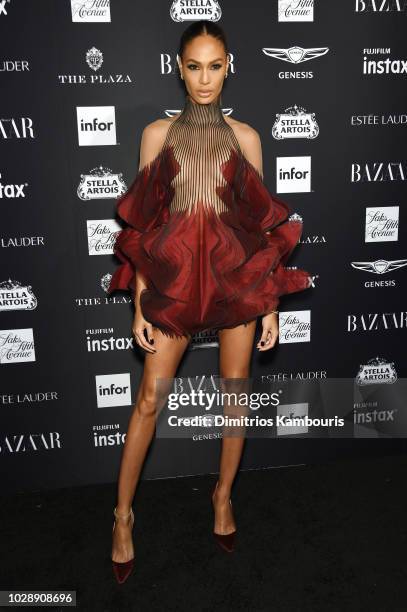 Joan Smalls attends as Harper's BAZAAR Celebrates "ICONS By Carine Roitfeld" at the Plaza Hotel on September 7, 2018 in New York City.