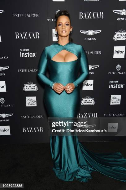 Dascha Polanco attends as Harper's BAZAAR Celebrates "ICONS By Carine Roitfeld" at the Plaza Hotel on September 7, 2018 in New York City.