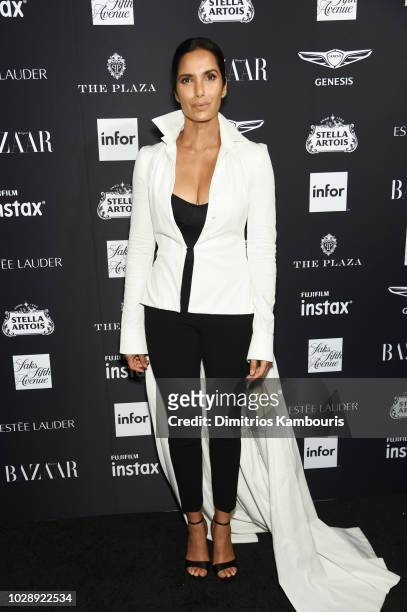Padma Lakshmi attends as Harper's BAZAAR Celebrates "ICONS By Carine Roitfeld" at the Plaza Hotel on September 7, 2018 in New York City.