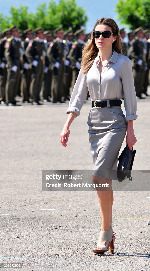 Spanish Royals Attend Graduation of Military Officer School in Talarn