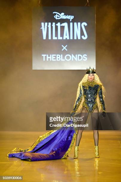 Designer Phillipe Blond walks the runway at the Disney Villains x The Blonds NYFW Show during New York Fashion Week: The Shows at Gallery I at Spring...