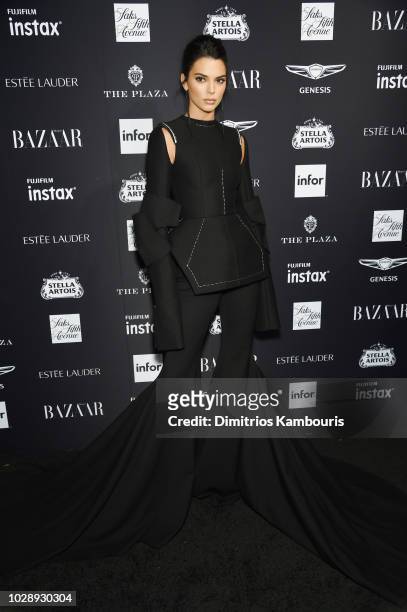 Kendall Jenner attends as Harper's BAZAAR Celebrates "ICONS By Carine Roitfeld" at the Plaza Hotel on September 7, 2018 in New York City.
