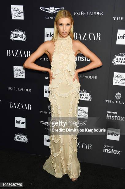 Stella Maxwell attends as Harper's BAZAAR Celebrates "ICONS By Carine Roitfeld" at the Plaza Hotel on September 7, 2018 in New York City.
