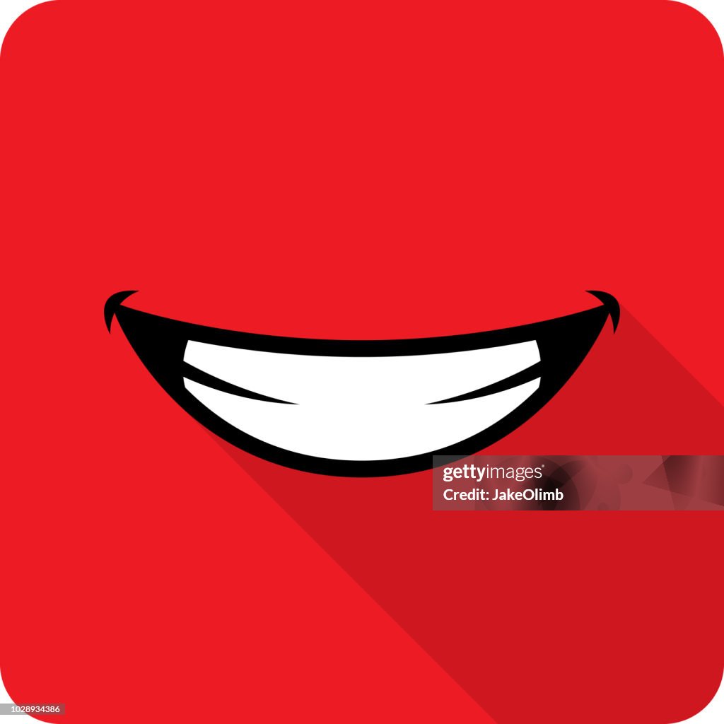 Smile icône plate