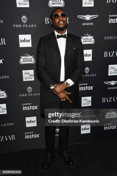 Meek Mill attends as Harper's BAZAAR Celebrates "ICONS By Carine Roitfeld" at the Plaza Hotel on September 7, 2018 in New York City.