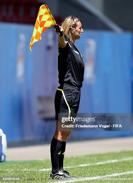 Anna Nystrom gives advise during the FIFA U20 Women's World Cup Group C match between England and Nigeria at the FIFA U-20 Women's Worl Cup stadium...