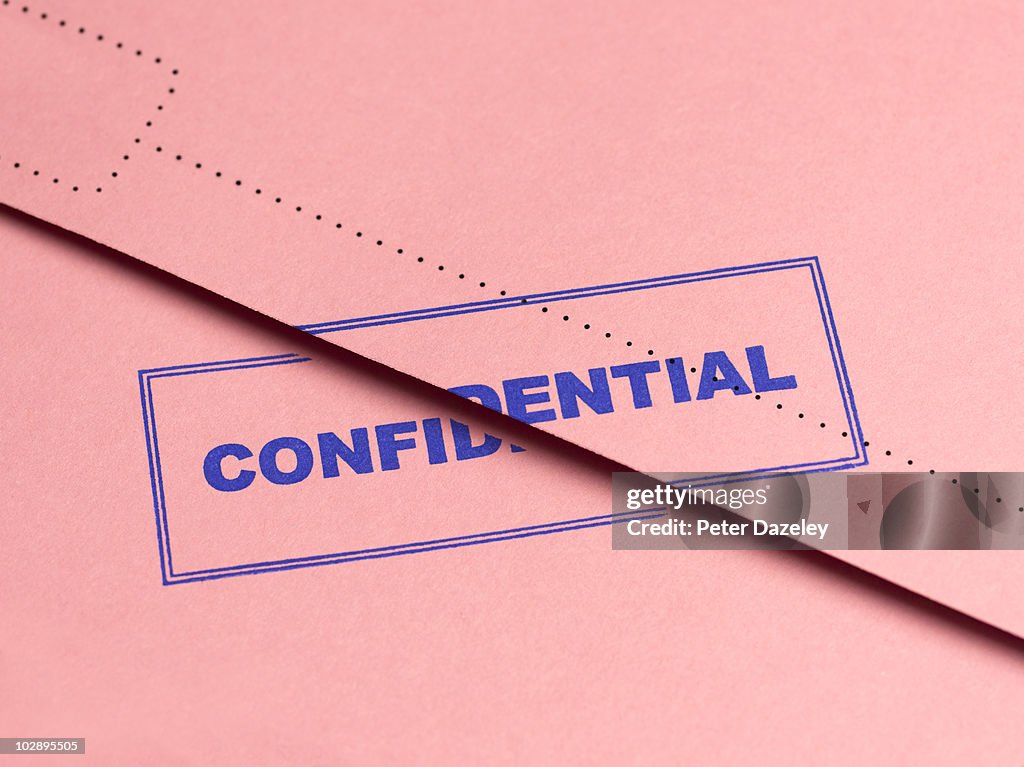 Confidential folder file