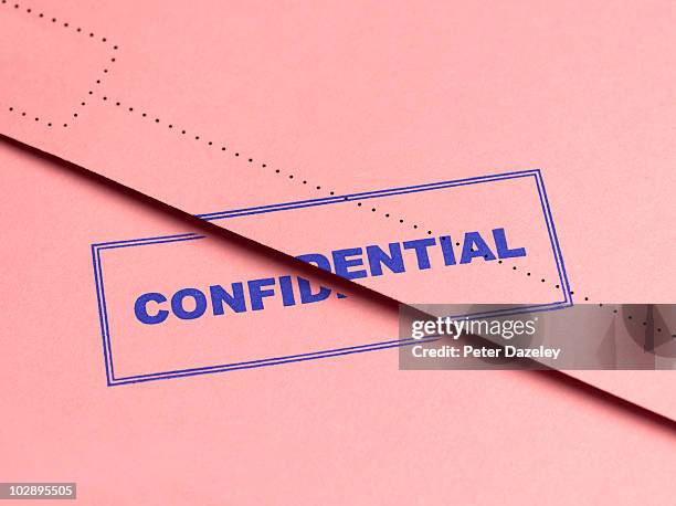 confidential folder file - criminal investigation - fotografias e filmes do acervo