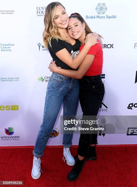 Mackenzie Ziegler, Maddie Ziegler arrives at the Stand Up To Cancer Marks 10 Years Of Impact In Cancer Research At Biennial Telecast at Barker Hangar...