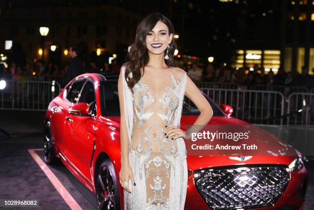 Victoria Justice as Harper's BAZAAR Celebrates "ICONS By Carine Roitfeld" at the Plaza Hotel on September 7, 2018 in New York City.