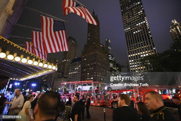 View outside the venue as Harper's BAZAAR Celebrates "ICONS By Carine Roitfeld" at the Plaza Hotel on September 7, 2018 in New York City.