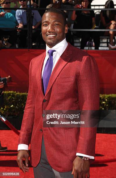Linebacker Shaun Phillips arrives at the 2010 ESPY Awards at Nokia Theatre L.A. Live on July 14, 2010 in Los Angeles, California.