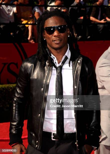 Player Chris Johnson arrives at the 2010 ESPY Awards at Nokia Theatre L.A. Live on July 14, 2010 in Los Angeles, California.