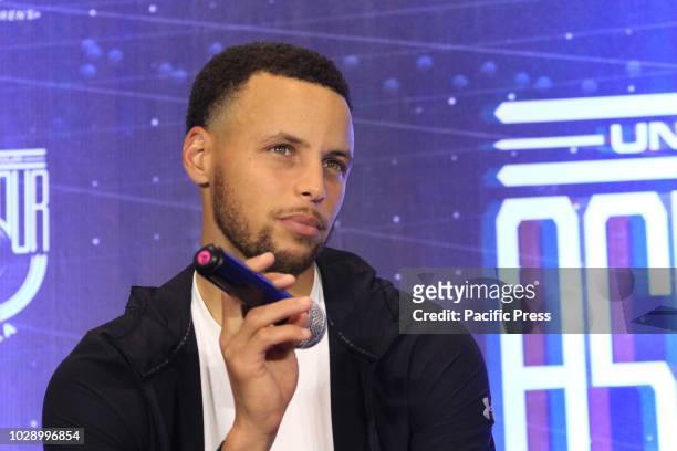 Superstar Stephen Curry visited Manila for the second time today, September 7. He talked about the sureal eperience of being a two-peat champion as...
