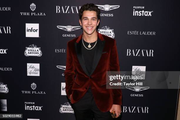 Austin Mahone attends the 2018 Harper's BAZAAR ICONS Party at The Plaza Hotel on September 7, 2018 in New York City.