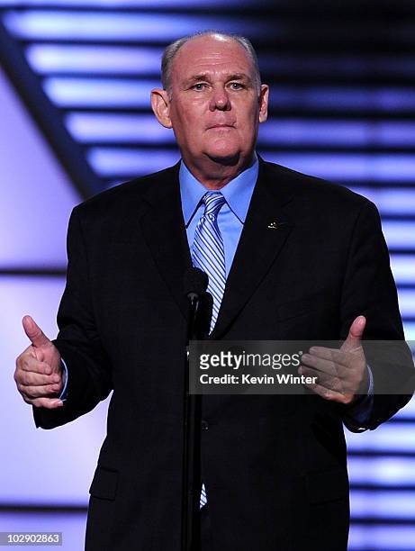 Coach George Karl speaks onstage during the 2010 ESPY Awards at Nokia Theatre L.A. Live on July 14, 2010 in Los Angeles, California.