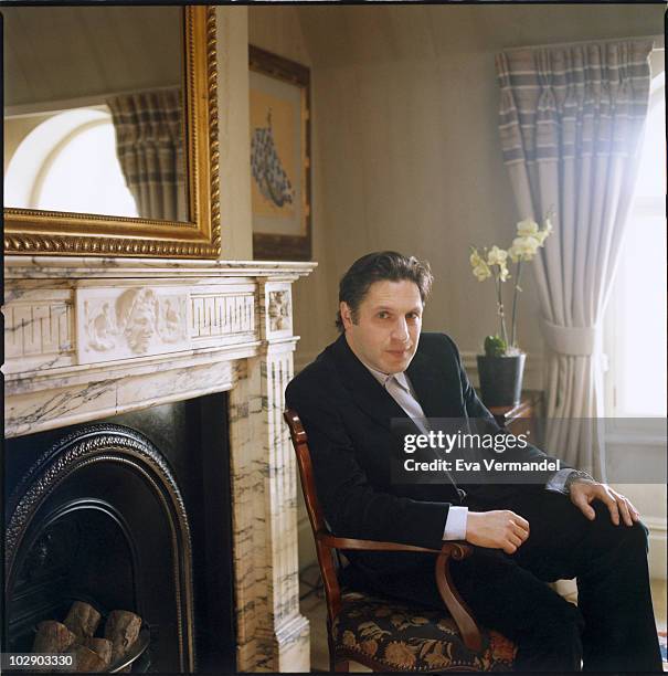 Playwright Patrick Marber poses for a portrait shoot in London.