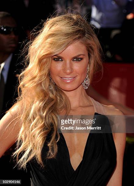 Model Marisa Miller arrives at the 2010 ESPY Awards at Nokia Theatre L.A. Live on July 14, 2010 in Los Angeles, California.
