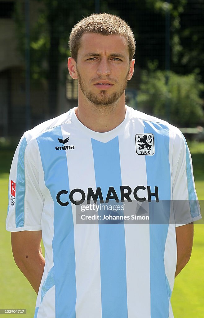 Florin Lovin poses for a photo during the team presentation of TSV
