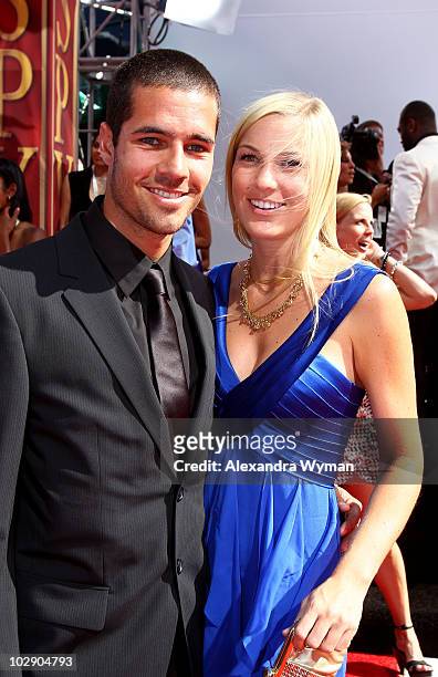 Soccer player Benny Feilhaber with guest arrive at the 2010 ESPY Awards at Nokia Theatre L.A. Live on July 14, 2010 in Los Angeles, California.