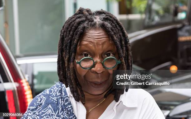 Actress, comedienne, author, and television host Whoopi Goldberg is seen arriving to Monse Fashion Show SS19 at SIR Stage 37 on September 7, 2018 in...