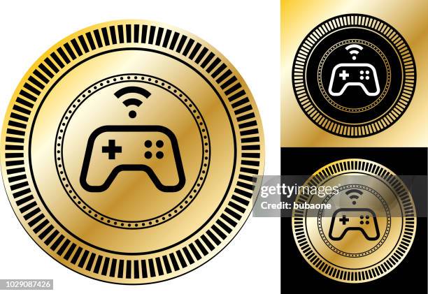 video game controller remote icon - game controller white background stock illustrations