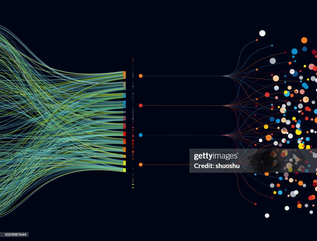 Colorful big data pattern background