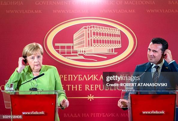MACEDONIA-GERMANY-EU-POLITICS MACEDONIA-GERMANY-EU-POLITICS