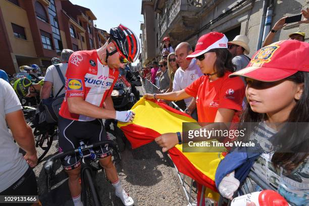 Start / Michael Morkov of Denmark and Team Quick-Step Floors / Fans / Public / during the 73rd Tour of Spain 2018, Stage 14 a 171,4km stage from...