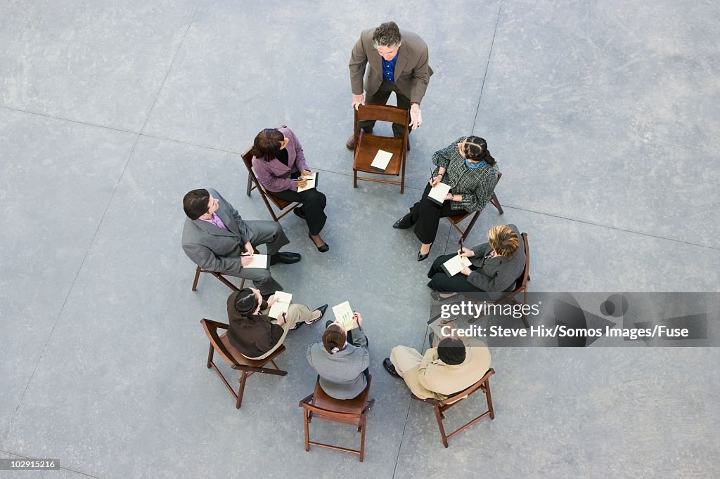 Businesspeople in a meeting