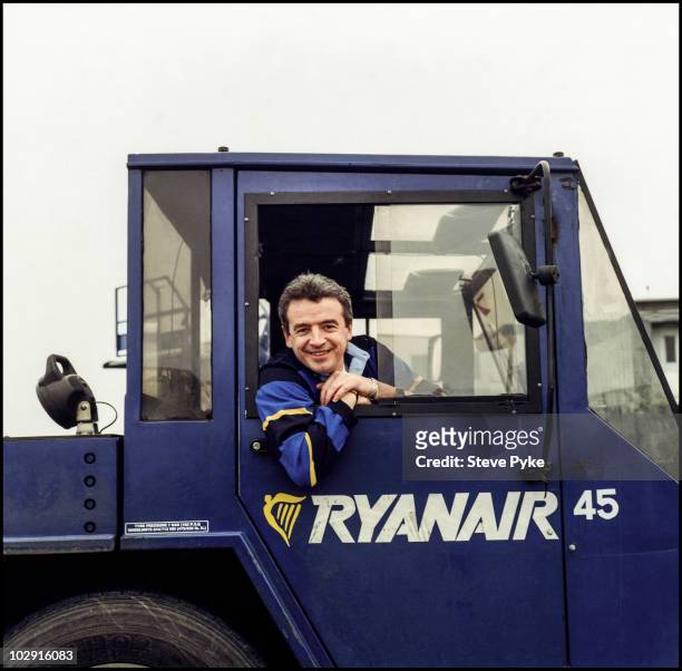 Of Ryan Air Michael O'Leary poses for a portrait shoot in London, UK.