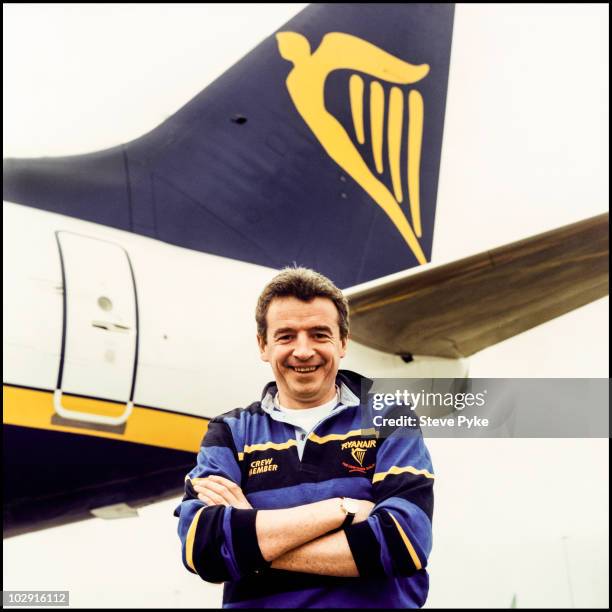 Of Ryan Air Michael O'Leary poses for a portrait shoot in London, UK.