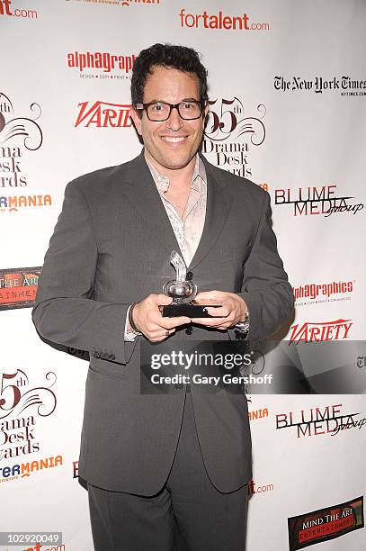 Award winner, director Michael Mayer attends the press room at the 55th Annual Drama Desk Awards at the FH LaGuardia Concert Hall at Lincoln Center...