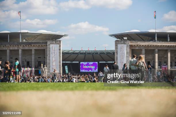 General view of the Lollapalooza at the Olympiagelände on September 8, 2018 in Berlin, Germany.
