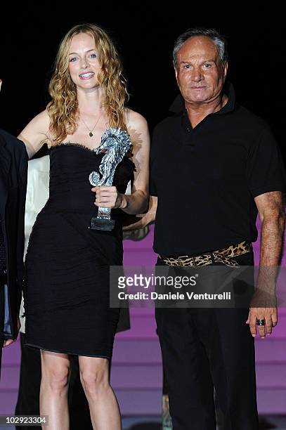 Heather Graham and Rocco Barocco attend day five of the Ischia Global Film And Music Festival on July 15, 2010 in Ischia, Italy.