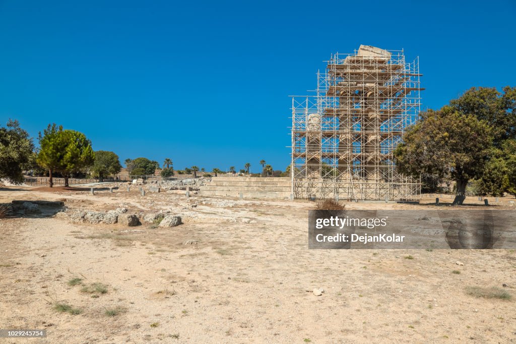 Apollo Pythios Acropolis Of Rhodes Temple Of Apollo Pythios Rhodes Greece High-Res ...