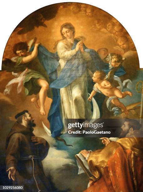 immaculate conception - virgin mary assumption stock pictures, royalty-free photos & images