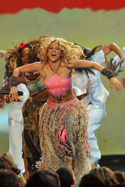 Singer Shakira performs onstage at the Univision Premios Juventud Awards at BankUnited Center on July 15, 2010 in Miami, Florida.